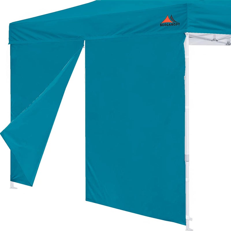 SCOCANOPY Door for 10x10 Canopy Frame One Central Zipper Design for Easy Entry and Exit,1 Pack Canopy Door Only (Turquoise) - Image 1